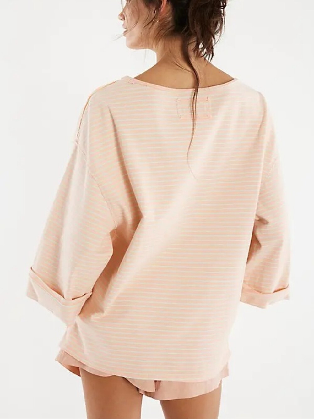 We The Free C'est La Vie Top Pink Blue Size Large